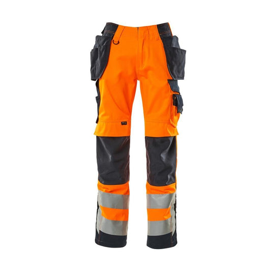 MASCOT® Wigan Handwerkerhose, hi-vis orange/schwarzblau