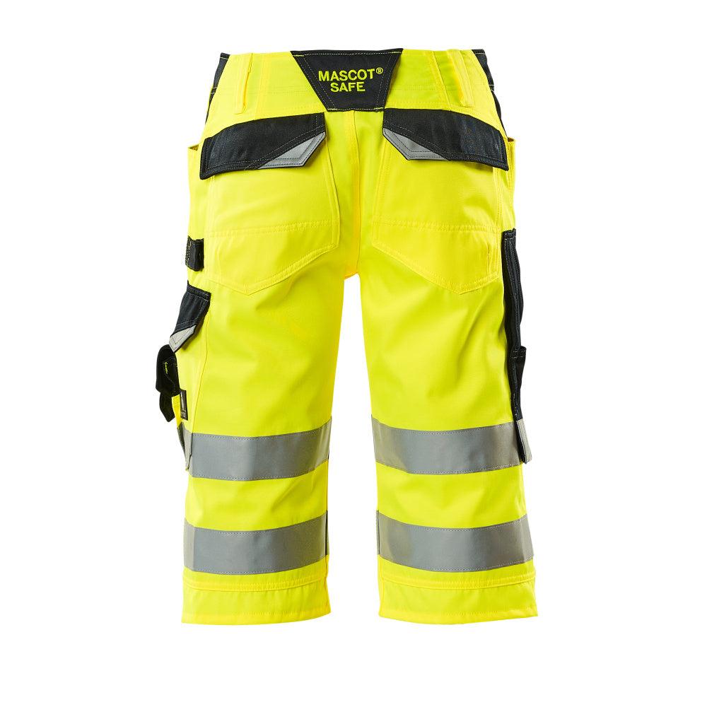 MASCOT® Luton Dreiviertel-Hose, hi-vis gelb/schwarzblau