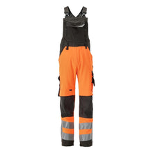 MASCOT® Newcastle dungarees, hi-vis orange/dark anthracite