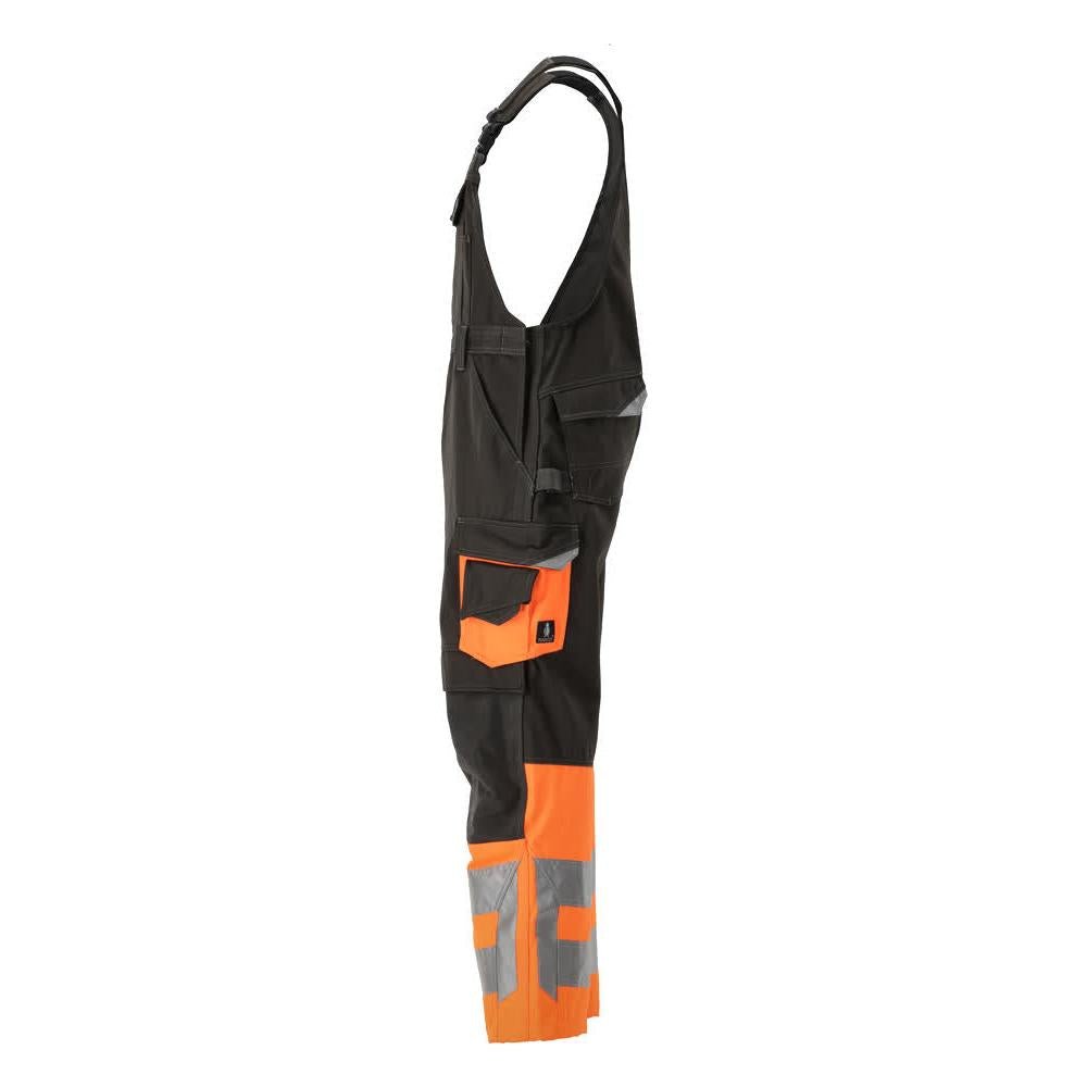 MASCOT® Sunderland Latzhose, dunkelanthrazit/hi-vis orange