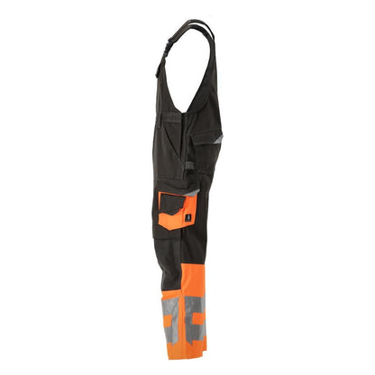 MASCOT® Sunderland Latzhose, dunkelanthrazit/hi-vis orange