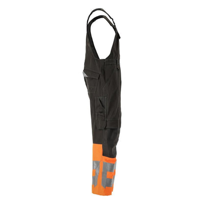 MASCOT® Sunderland Latzhose, dunkelanthrazit/hi-vis orange