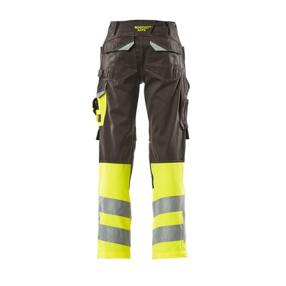 MASCOT® Leeds Hose, dunkelanthrazit/hi-vis gelb