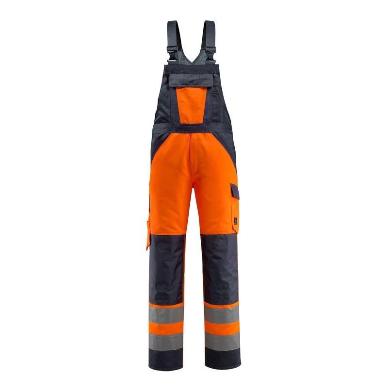 MASCOT® Gosford Latzhose, hi-vis orange/schwarzblau