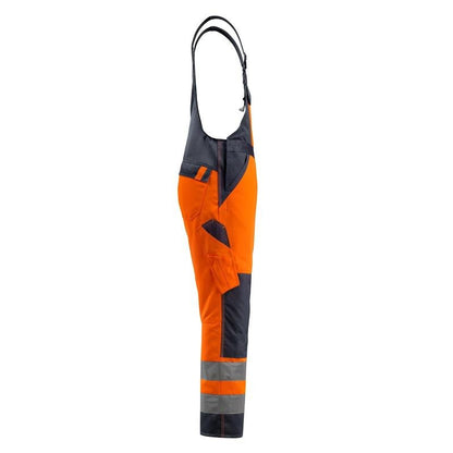 MASCOT® Gosford Latzhose, hi-vis orange/schwarzblau