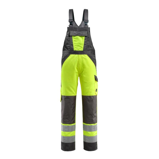 MASCOT® Gosford dungarees, hi-vis yellow/dark anthracite
