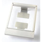 The Duni GmbH cassette DF10/20 for cardboard box is a rectangular metal frame (1200 ml, L) with two flat plates inside and small corner holes, perfect for compact storage, depicted on a white background.