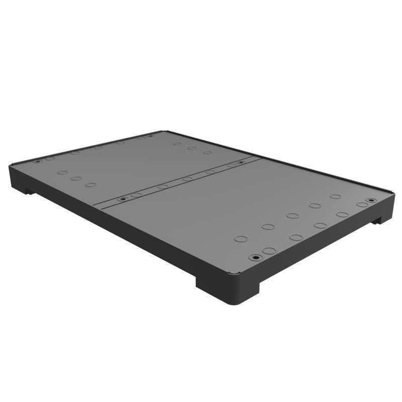 VERMOP base plate L, without bars without wheels, 78 x 50 x 6 cm