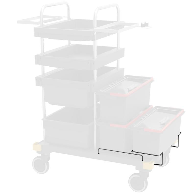 VERMOP Halterung f. Box 10 L (Set) L-Platte, 49 x 42 x 13 cm