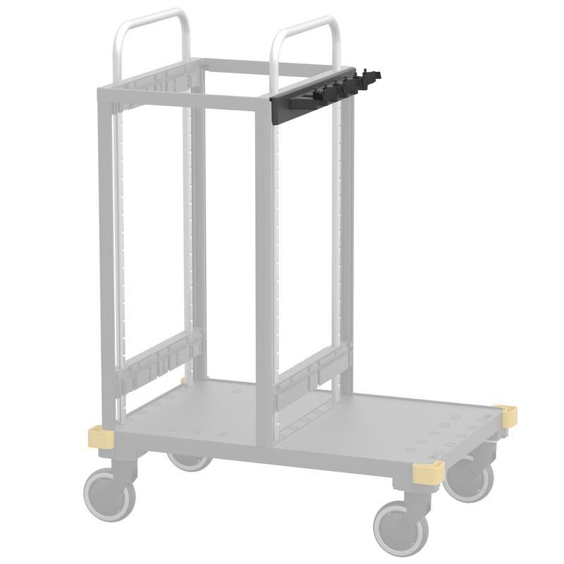 VERMOP cover with hook strip and 3 handle holders, anthracite