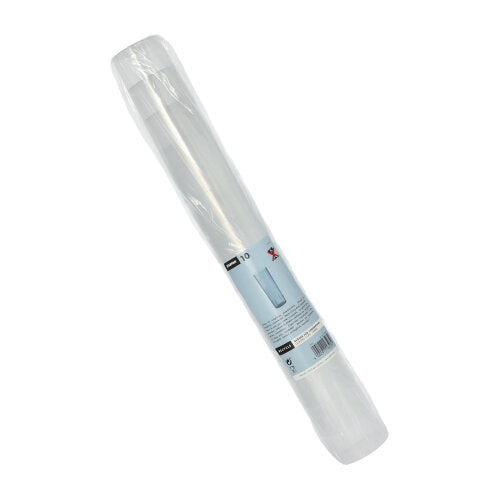 Eine Rolle durchsichtiger Beutel in transparenter Verpackung mit weiß-blauem Starpak-Etikett – perfekt für die umweltfreundliche Aufbewahrung zusammen mit Ihren Starpak 10 Mehrweg-Gläsern für Longdrinks.