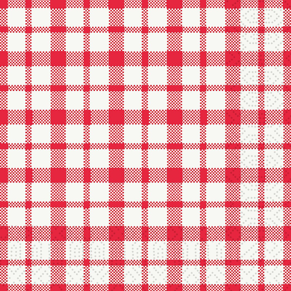 Die Duni GmbH Zellt.Serv.33x33 3lg 1/4 Giovanni Servietten sind rot-weiß kariert, 3-lagig für lange Haltbarkeit, 33x33cm groß und kommen in einer Packung mit 250 hochwertigen Servietten.