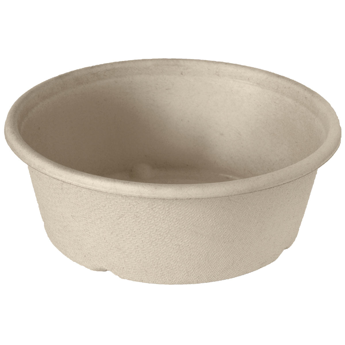 Die Salatschale Bagasse Braun von Duni GmbH - eine runde, umweltfreundliche Schale aus biologisch abbaubarem Material in Beige, perfekt für nachhaltigen Genuss.