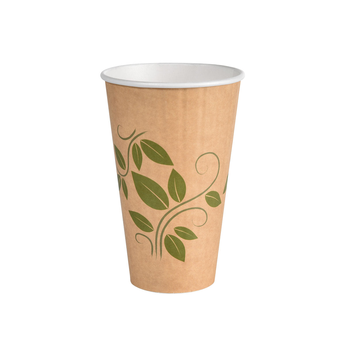 Der Double Wall Thermobecher der Duni GmbH, abgebildet auf einem schlichten weißen Hintergrund, ist eine transparente Deli-Schale Crystal mit doppelwandiger Isolierung, die Getränke länger warm oder kalt hält.