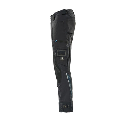 Hose mit Knietaschen aus Dyneema,Stretch Hose, schwarzblau