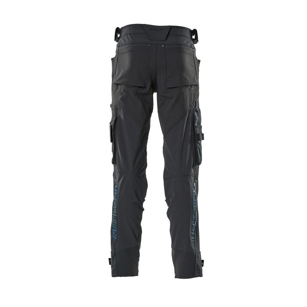 Hose mit Knietaschen aus Dyneema,Stretch Hose, schwarzblau
