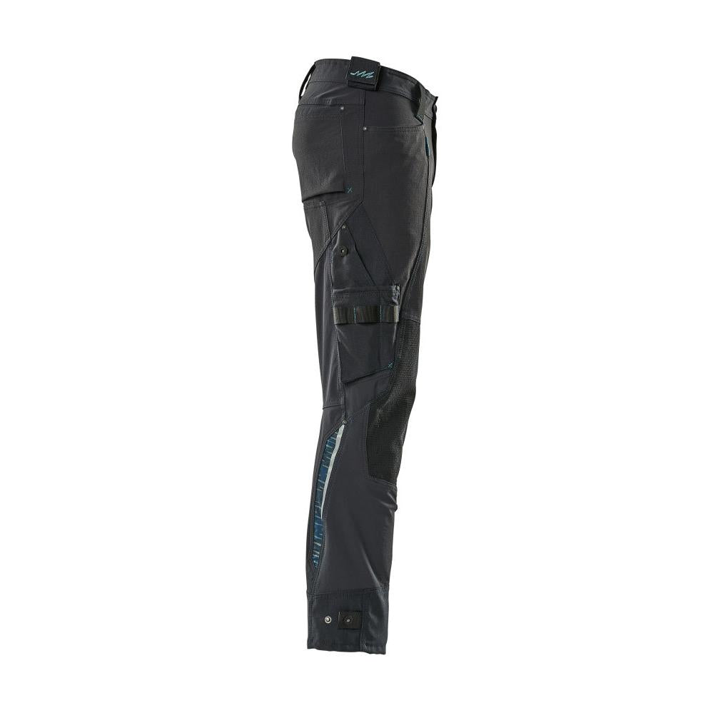 Hose mit Knietaschen aus Dyneema,Stretch Hose, schwarzblau