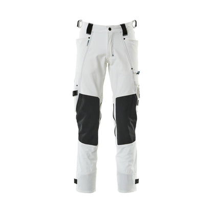 Pants with knee pockets made of Dyneema, stretch pants, white
