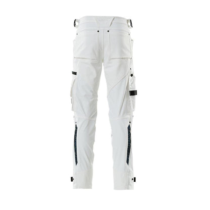 Pants with knee pockets made of Dyneema, stretch pants, white