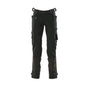 Hose mit Knietaschen aus Dyneema,Stretch Hose, schwarz