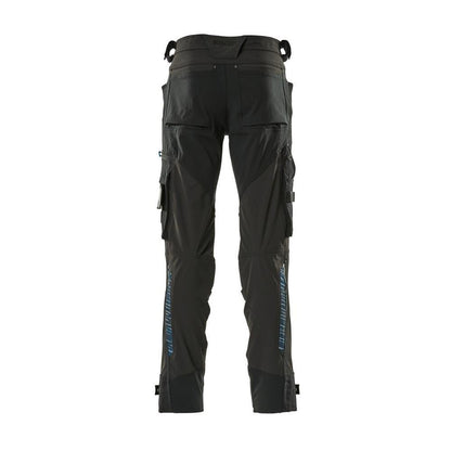 Hose mit Knietaschen aus Dyneema,Stretch Hose, schwarz
