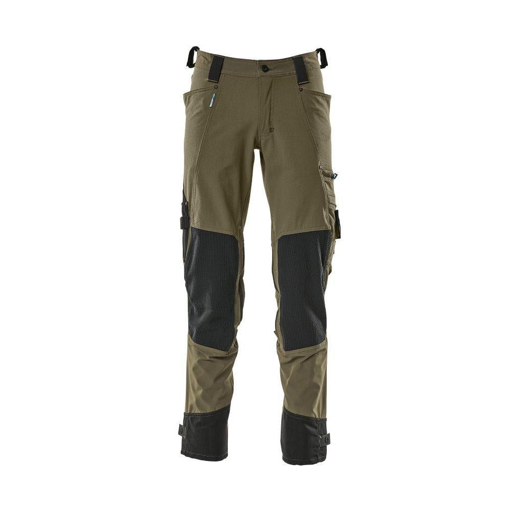Hose mit Knietaschen aus Dyneema,Stretch Hose, moosgrün