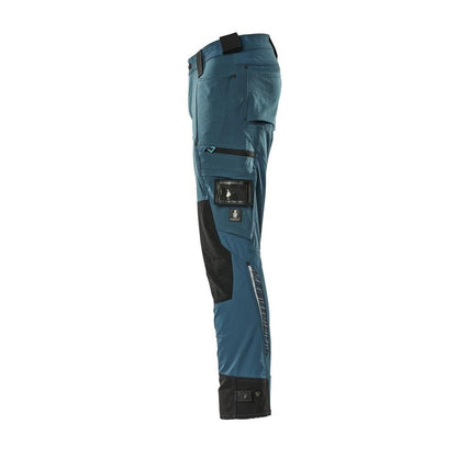 Hose mit Knietaschen aus Dyneema,Stretch Hose, Dunkelpetroleum