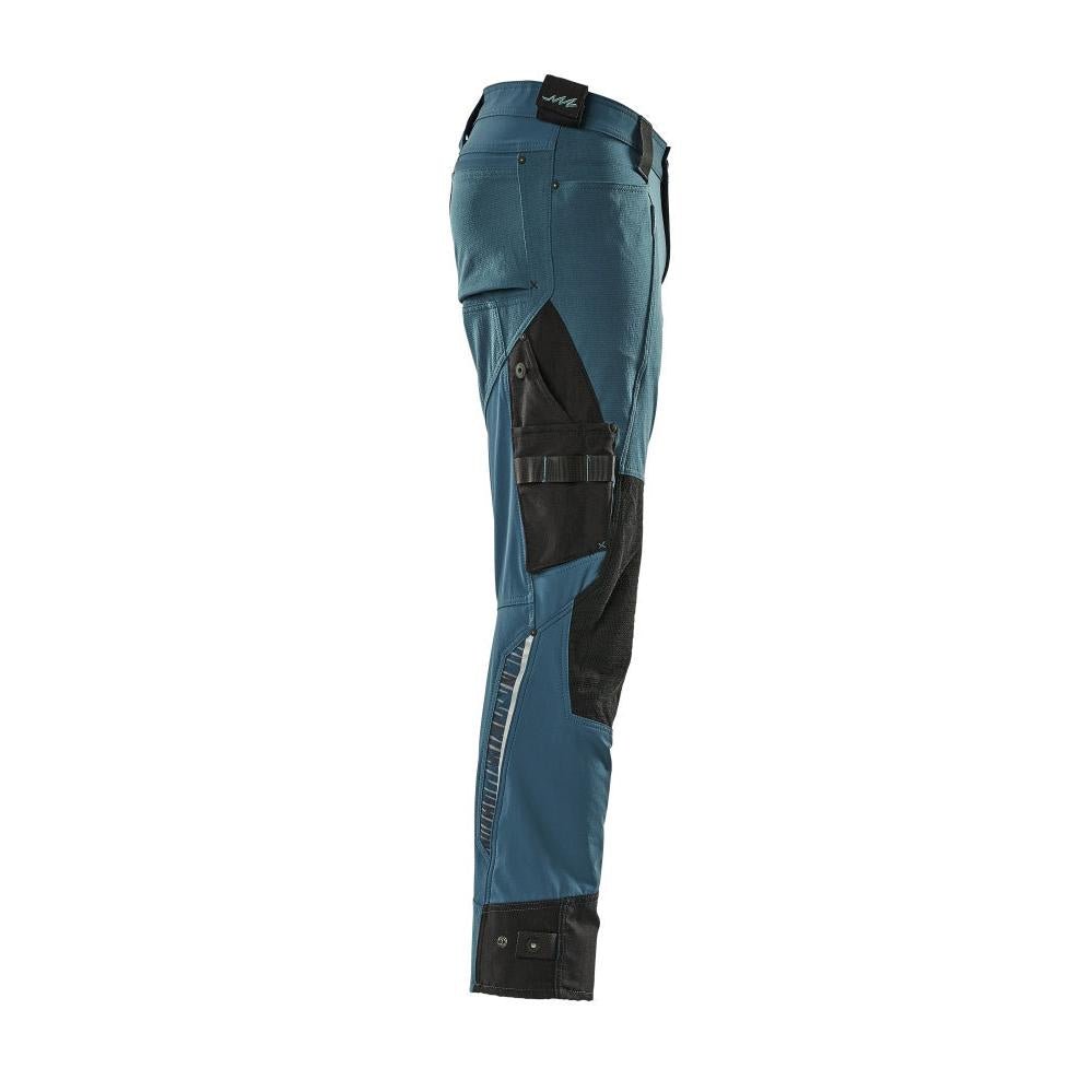 Hose mit Knietaschen aus Dyneema,Stretch Hose, Dunkelpetroleum