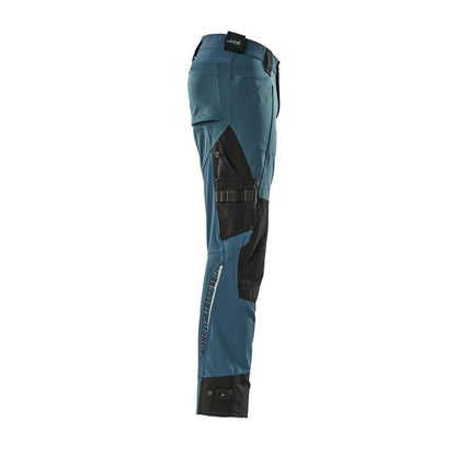 Hose mit Knietaschen aus Dyneema,Stretch Hose, Dunkelpetroleum