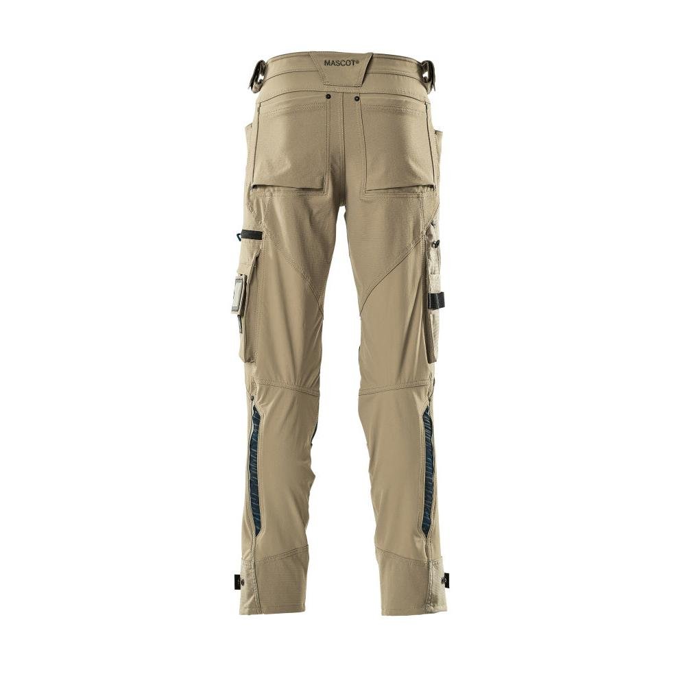 Hose mit Knietaschen aus Dyneema,Stretch Hose, hellkhaki