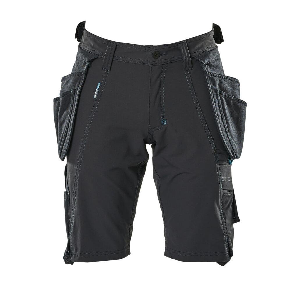 Shorts,abnehmbaren Hängetaschen,Stretch Handwerkershorts, schwarzblau