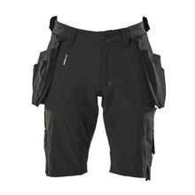 Shorts,abnehmbaren Hängetaschen,Stretch Handwerkershorts, schwarz