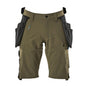 Shorts,abnehmbaren Hängetaschen,Stretch Handwerkershorts, moosgrün