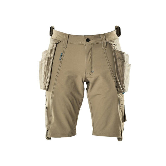 Shorts,abnehmbaren Hängetaschen,Stretch Handwerkershorts, hellkhaki