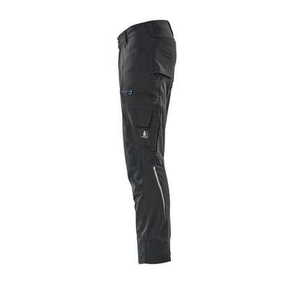 Hose mit Knietaschen, Stretch, leicht Hose, schwarzblau