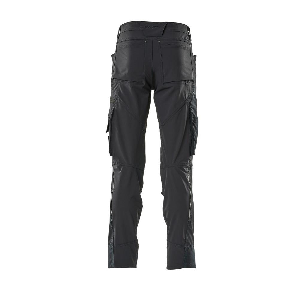Hose mit Knietaschen, Stretch, leicht Hose, schwarzblau