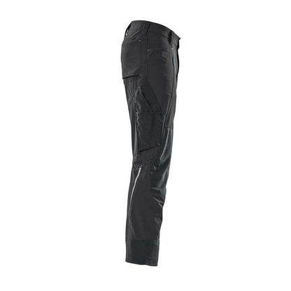Hose mit Knietaschen, Stretch, leicht Hose, schwarzblau