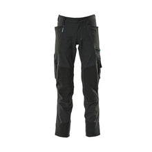 Hose mit Knietaschen, Stretch, leicht Hose, schwarz