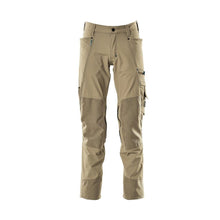 Hose mit Knietaschen, Stretch, leicht Hose, hellkhaki