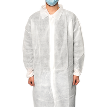 MaiMed-Coat V, visitor's coat made of fleece with 4 press studs, approx. 120cm