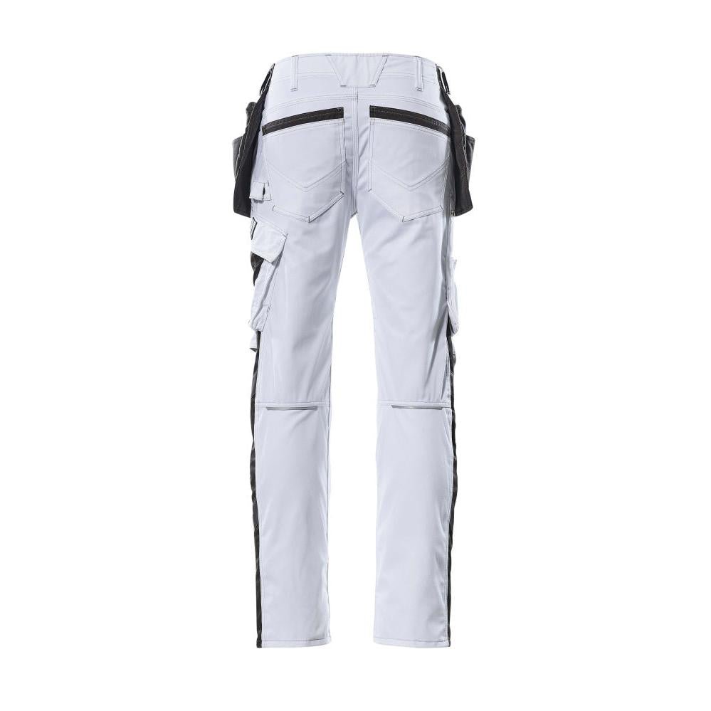 Hose mit Hängetaschen, geringes Gewicht Hose, weiss/dunkelanthrazit