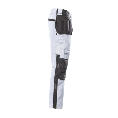 Hose mit Hängetaschen, geringes Gewicht Hose, weiss/dunkelanthrazit