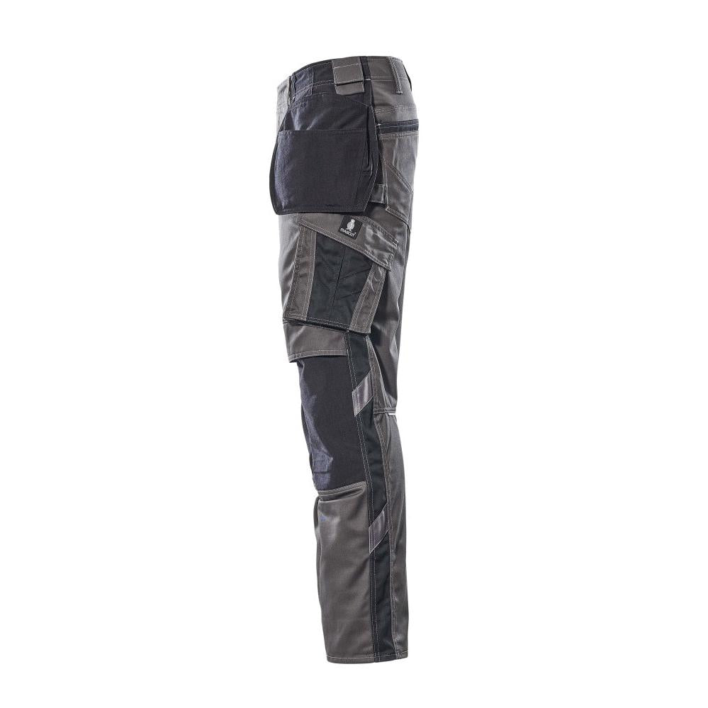 Hose mit Hängetaschen, geringes Gewicht Hose, dunkelanthrazit/schwarz