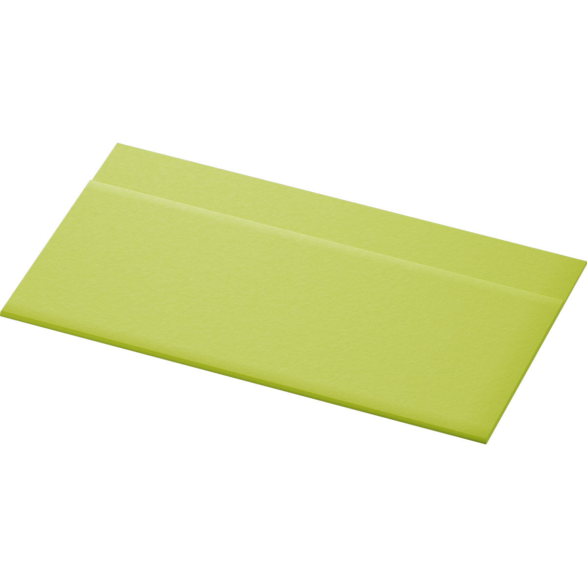 Ein Dispenser-Serv 33, Kiwi (6x750er) Getränkespender der Duni GmbH ist vor einem weißen Hintergrund abgebildet. Die rechteckige Packung mit 750 Servietten erscheint geschlossen und leicht angewinkelt.