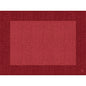 Ein rotes Quadrat mit einem strukturierten, gitterähnlichen Muster ist auf einem dunkelroten Hintergrund zentriert. Beides erinnert an den gewebten Look der Dunicel-Tischsets 30 x 40 cm Linnea bordeaux der Duni GmbH (Packung 500 Stück).