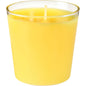 Die Nachfüller Switch & Shine Nachfülleinheit von Duni GmbH ist eine gelbe Kerze (65 x 65 mm, ca. 30h) in einem klaren Glasbehälter mit mittigem Docht - ideal für langanhaltendes Licht und Wärme vor jeder Kulisse.
