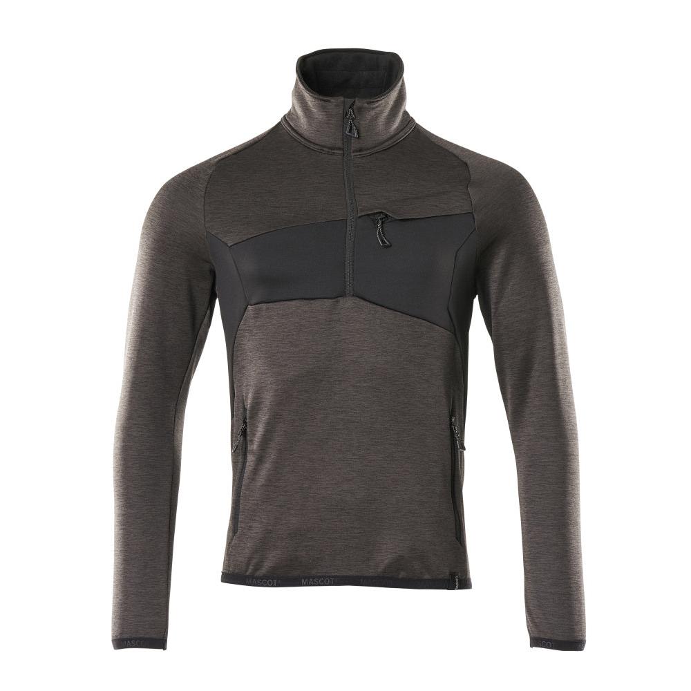 Fleecepullover mit kurzem Reißverschluss Microfleecejacke