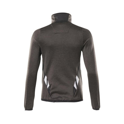 Fleece sweater with short zipper, women's microfleece jacket