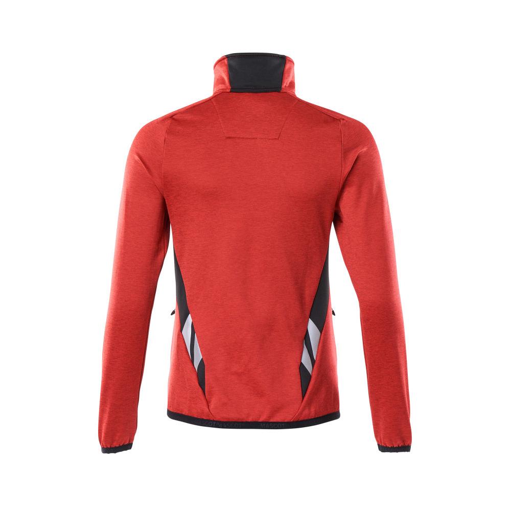 Fleece sweater with short zipper, women's microfleece jacket