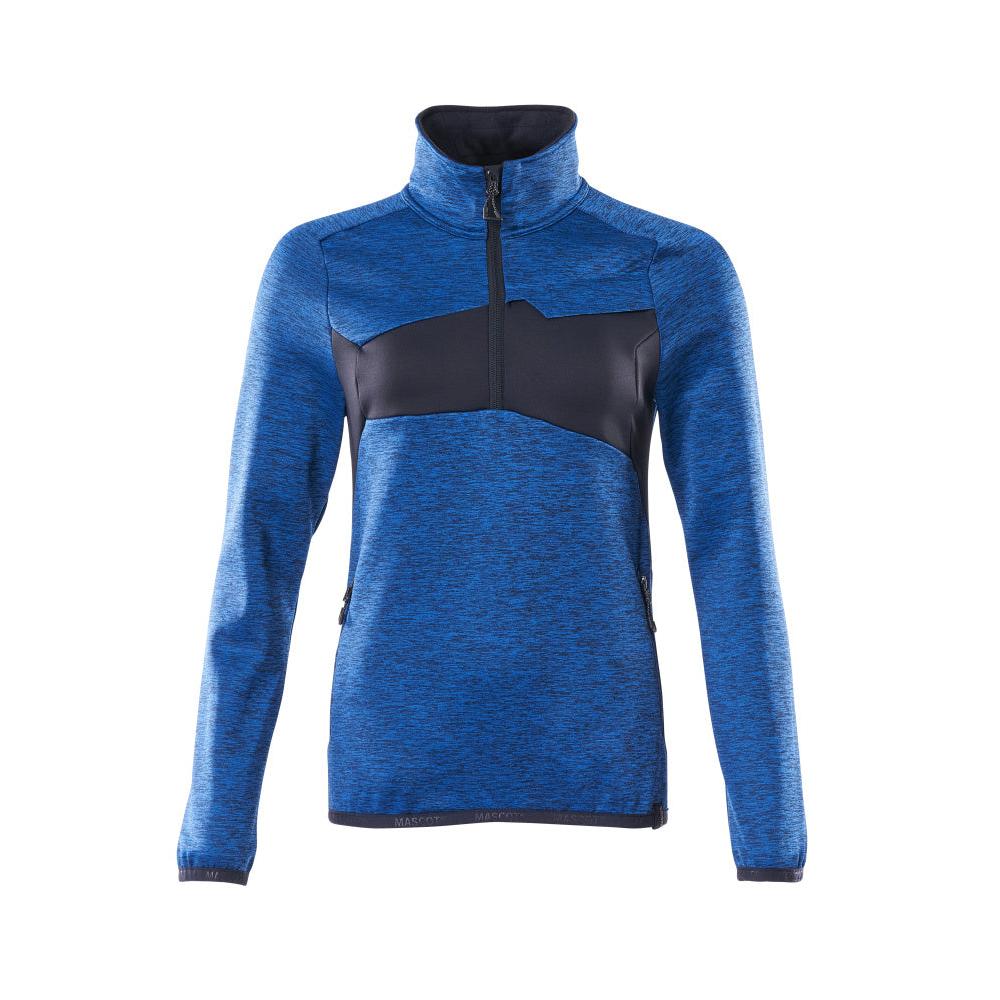 Fleece sweater with short zipper, women's microfleece jacket